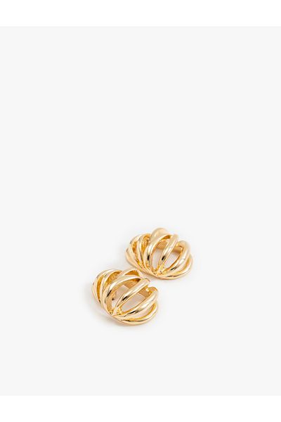 Koton Geometric Patterned Zinc Earrings