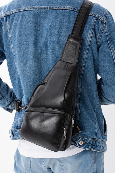Erzeno Γνήσιο δέρμα Ανδρική τσάντα χιαστί / Τσάντα στήθους χιαστί Τσάντα ώμου Τσάντα σώματος