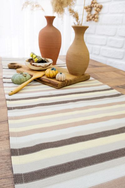 abidehanım Farrant Bohemian Striped Runner - 40X160
