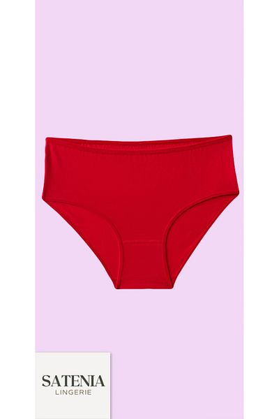 SATENIA LINGERIE سراويل داخلية نسائية كاجوال من القطن باتو عالية الخصر مكونة من 3 قطع (حجم XL-2XL-3XL)