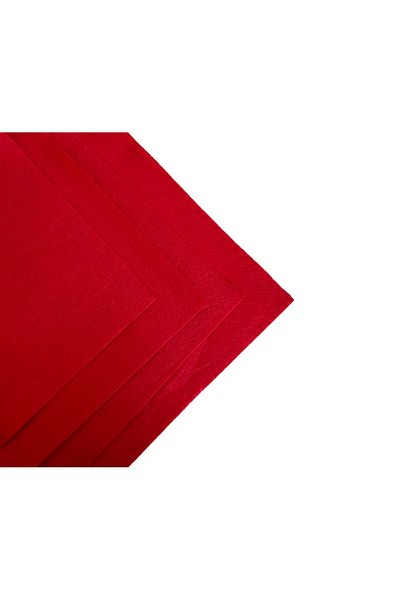 Farchel Red Color Meter Thin Felt Fabric - Felt 1 mm Activity Felt Colored Felt 1 Meter 100X100Cm