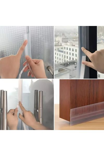 ANI OFİS KIRTASİYE A K 5 Meters Wind Tape - Sealing Strip Tape for Doors, Windows and Isolation