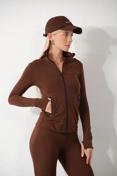 Domoda Leichte warme Laufjacke – wasserdicht, mit Reißverschluss, Doppeltaschen-Jogginghose