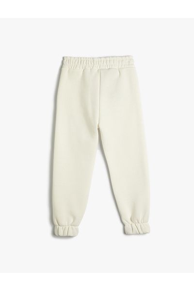 Koton Pantaloni de sport Snoopy Jogger, cu licență, panglică legată în talie
