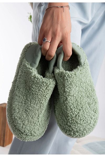 MODVALU Lamb Fabric Wool Γυναικεία Οικιακά Παπούτσια - Αθόρυβη σόλα και ελαστικές παντόφλες