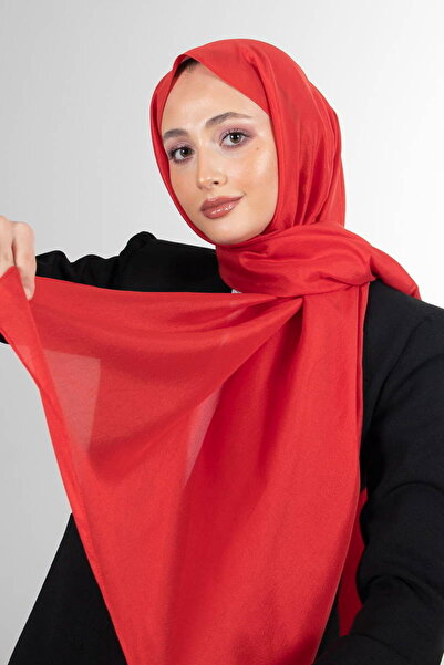 haremscarfs Brisa Vual şal kırmızı(İnce hassas özel ve günlük kullanıma uygun)