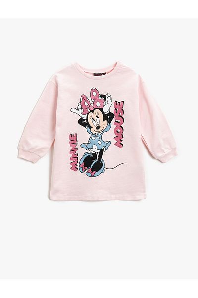 Koton Sweat Dress Minnie Mouse Printed Licensed Cotton