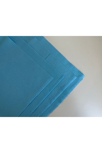 Farchel Light Blue Color Meter Thin Felt Fabric - Felt 1 mm Activity Felt Colored Felt 1 Meter 100X100Cm