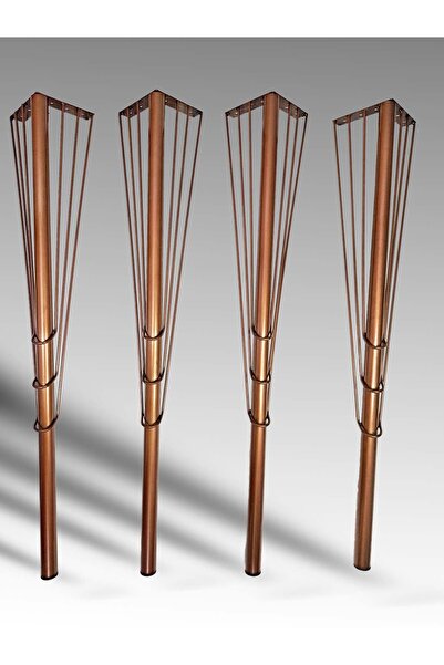 VennaHome Bakır 75cm-4'lü Demir Masa Ayak, Demir Ayak , Dresuar Ayağı, Masa A...