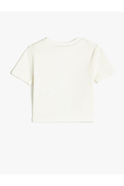 Koton Bavlněné tričko Snoopy - krátký rukáv, licencované, s výstřihem