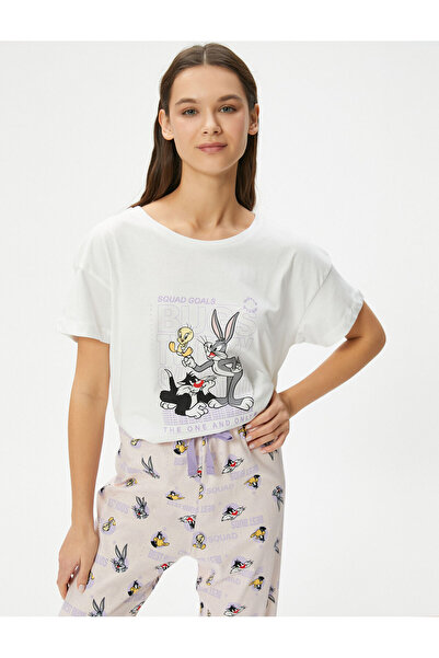 Koton Looney Tunes Licensed Set Pijama Printed Crew Neck Cotton