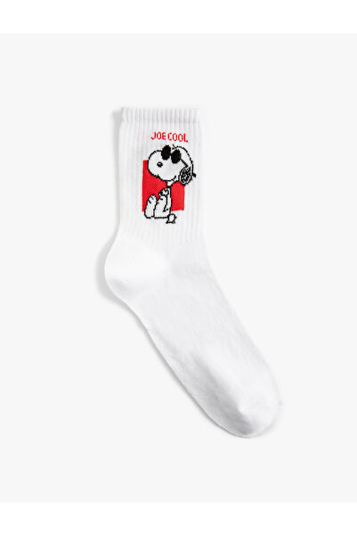 Koton Snoopy Socket Socken, lizenziert, bestickt