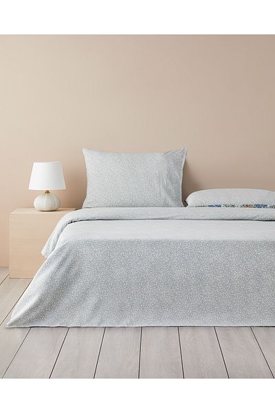 English Home Σετ Παπλωματοθήκη μονό Peaceful Flora Easy-Iron 160x220 cm Πράσινο