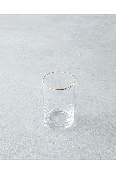 English Home 6-Piece Glint Glass Coffee Side Cup - 125 ml Gold