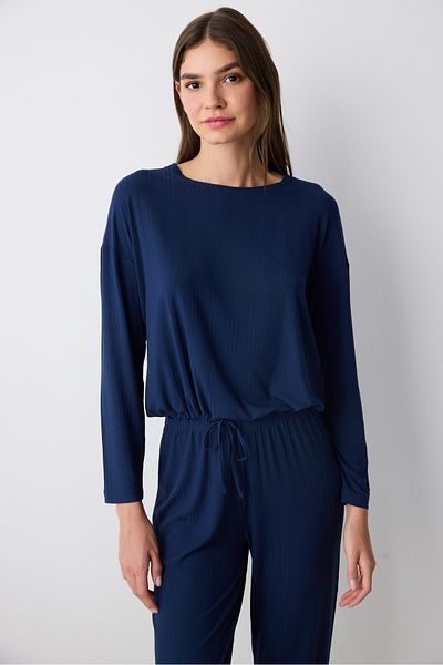 Penti Hailey Navy Navy Pants Pajama Set