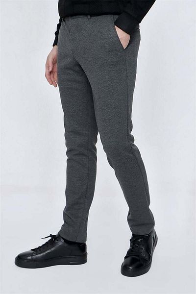 İmza Smoked Elastic Side Pocket Casual Slim Fit Trousers 1003225174