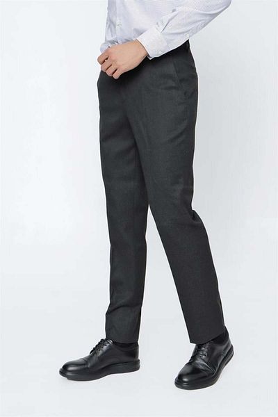 İmza Dark Anthracite Flexible Side Pocket Classic Comfort Fit Trousers 1003225166