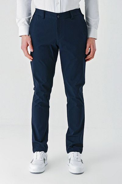 İmza Dark Navy Cotton Side Pocket Casual Slim Fit Jogger Pants 1003240206