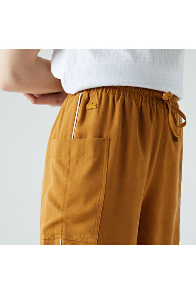 Lacoste Kadın Relaxed Fit Kahverengi Şort