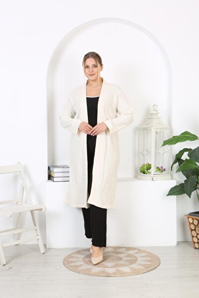 Tunikteks سترة محبوكة من القطن الليكرا الناعم