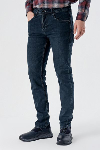 İmza Black Gabardine 100% Cotton 5 Pocket Slim Fit Slim Fit Casual Denim Trousers1023235163