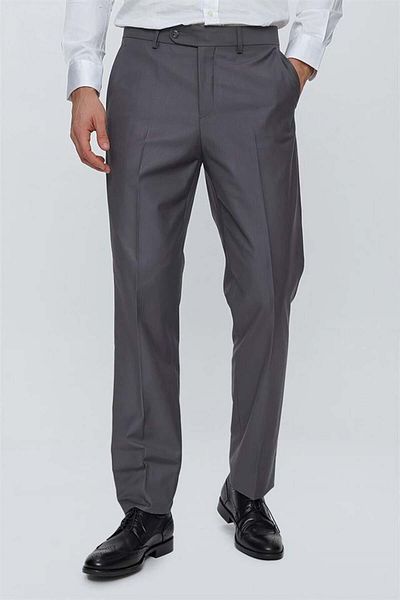 İmza Dark Smoked Side Pocket Comfort Fit Classic Trousers 1003230154
