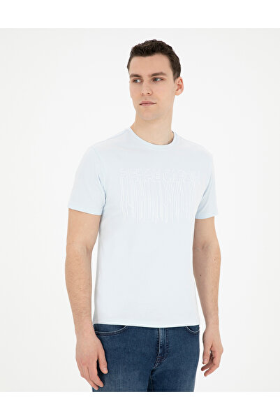Pierre Cardin Açık Mavi Slim Fit Tişört 50282064-VR095