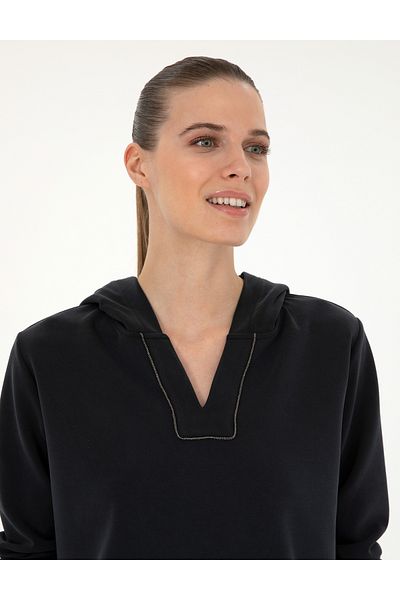 Pierre Cardin Black Regular Fit Sweatshirt 50282639 -Vr046