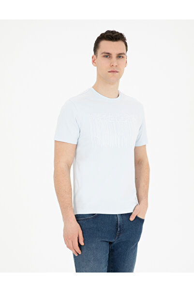 Pierre Cardin Açık Mavi Slim Fit Tişört 50282064-VR095