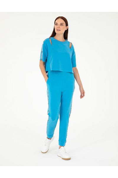 Pierre Cardin Blue Regular Fit Sweatpants 50282557 -Vr036