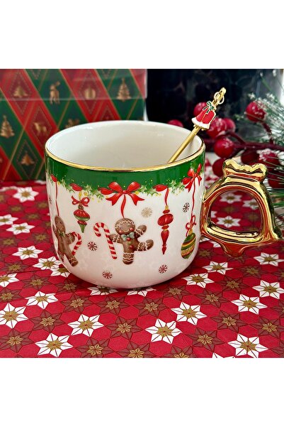 Tohana Happy New Year, New Year's Themed Special Boxed Mug & Spoon Gift