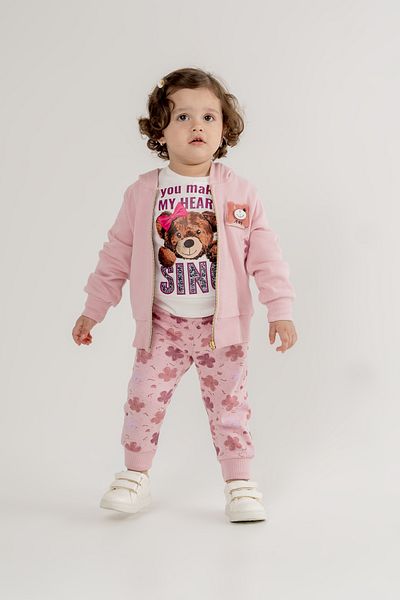 JNF kids Baby Girl Cotton Floral Triple Set