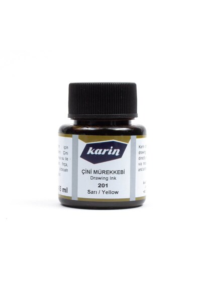 Karin Çini Mürekkebi Sarı 45 ml