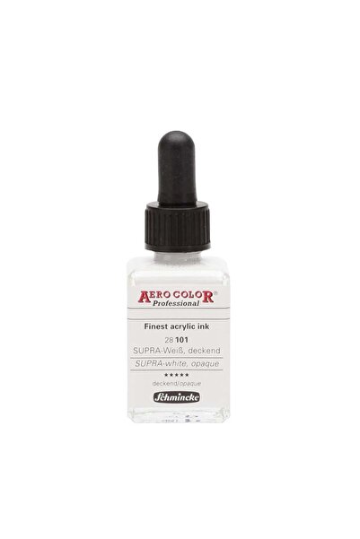 Schmincke Aero Color Akrilik Mürekkep 28 ml 101 Supra White Opaque