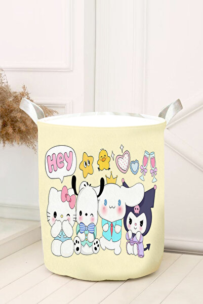 dekomingo COȘ DE JUCĂRII CAMERĂ PENTRU BEBEȘI ȘI COPII CU MODEL SANRIO ORIZON...