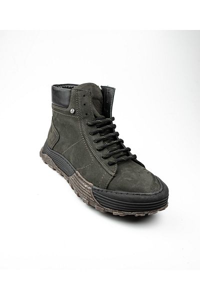 JAMES FRANCO 1610 Anthracite Nubuck Leather Men's Boots