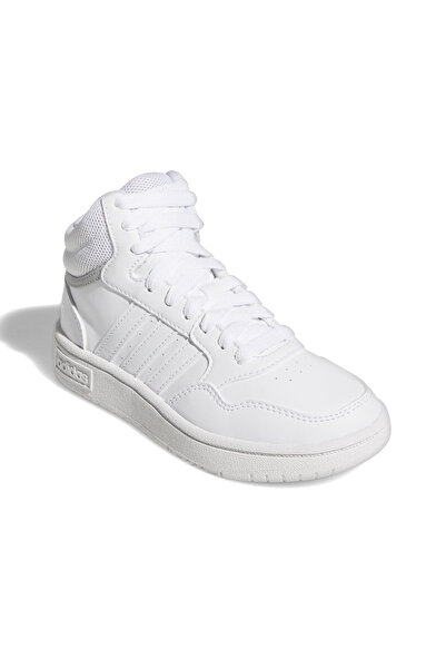 adidas Pantofi casual Hoops Mid 3.0 pentru tineret, alb