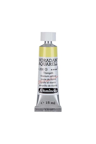 Schmincke Horadam Aquarell Artist Sulu Boya 15 ml Tüp Seri 3 206 Titanium Yellow