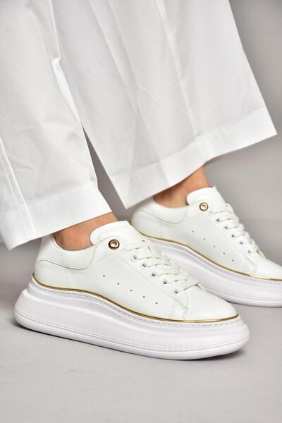 Fox Shoes T 820664009 Bílé tenisky s tlustou podrážkou Tenisky