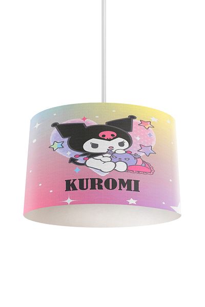dekomingo Rainbow Kuromi̇ Baby and Kids Room Pendant Chandelier