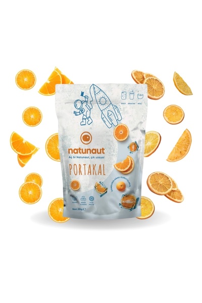 Natunaut Kuru Portakal Meyve Cipsi - Dondurularak Kurutulmuş Freeze Dried Por...