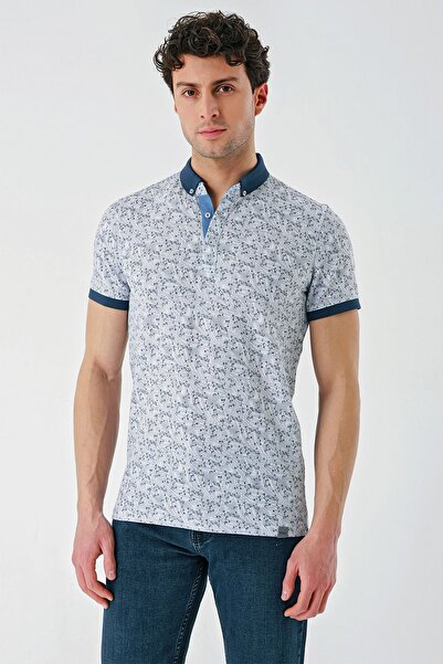 İmza Tamnoplava Štampano Žakard Košulja sa dugmićima Sa džepovima Ležerna Sli...