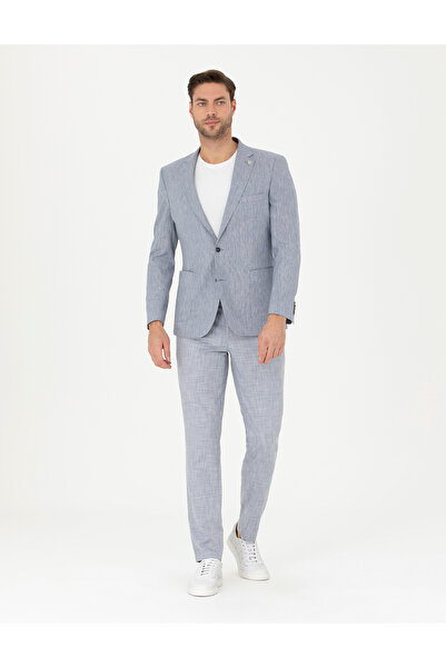 Pierre Cardin Açık Mavi Ex. Slim Fit Kumaş Pantolon 50285855-VR003
