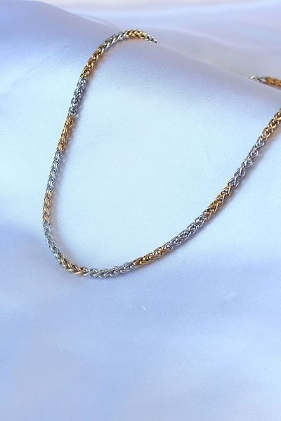 Skygo 316L Steel Mix Color Thick Chain Model Men's Necklace - TJ-ERK1320