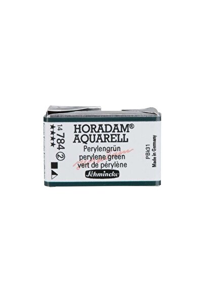 Schmincke Horadam Aquarell Artist Sulu Boya Tam Tablet Seri 2 784 Perylene Green