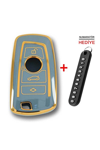 babikamium Bmw F Series Cas4 Type 4 زر رمادي مفتاح السيارة غطاء التحكم عن بعد...