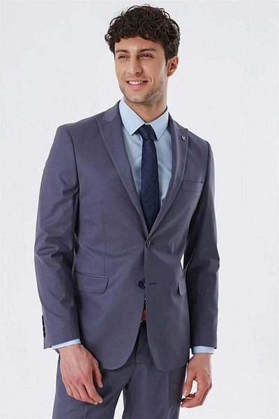 İmza Light Smoked Swallow Collar Lined 6 Drop Comfort Fit Comfortable Cut Classic Set1001230153