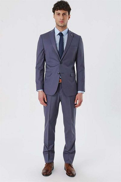 İmza Light Smoked Swallow Collar Lined 6 Drop Comfort Fit Comfortable Cut Classic Set1001230153