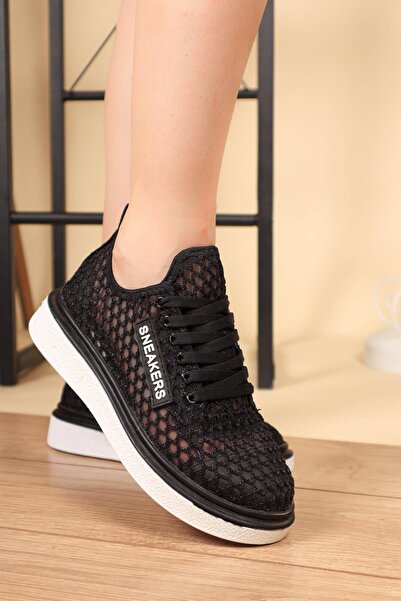 Birikon Adidași din plasă cu șireturi - Pantofi sport Champion Negri