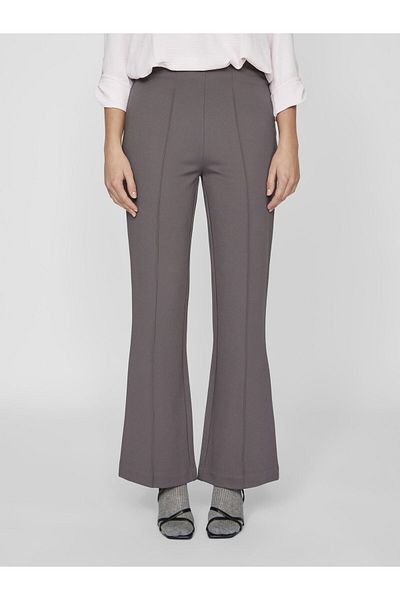 VILA Hose mit hoher Taille, gerade Passform